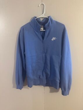 Nike Men’s Blue Half-Zip Pullover Sweatshirt